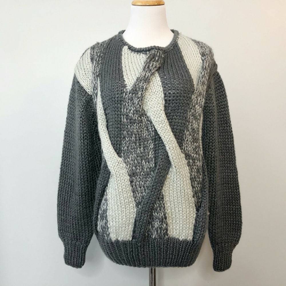 Vintage 80s Grandma‎ Core Textured Sweater